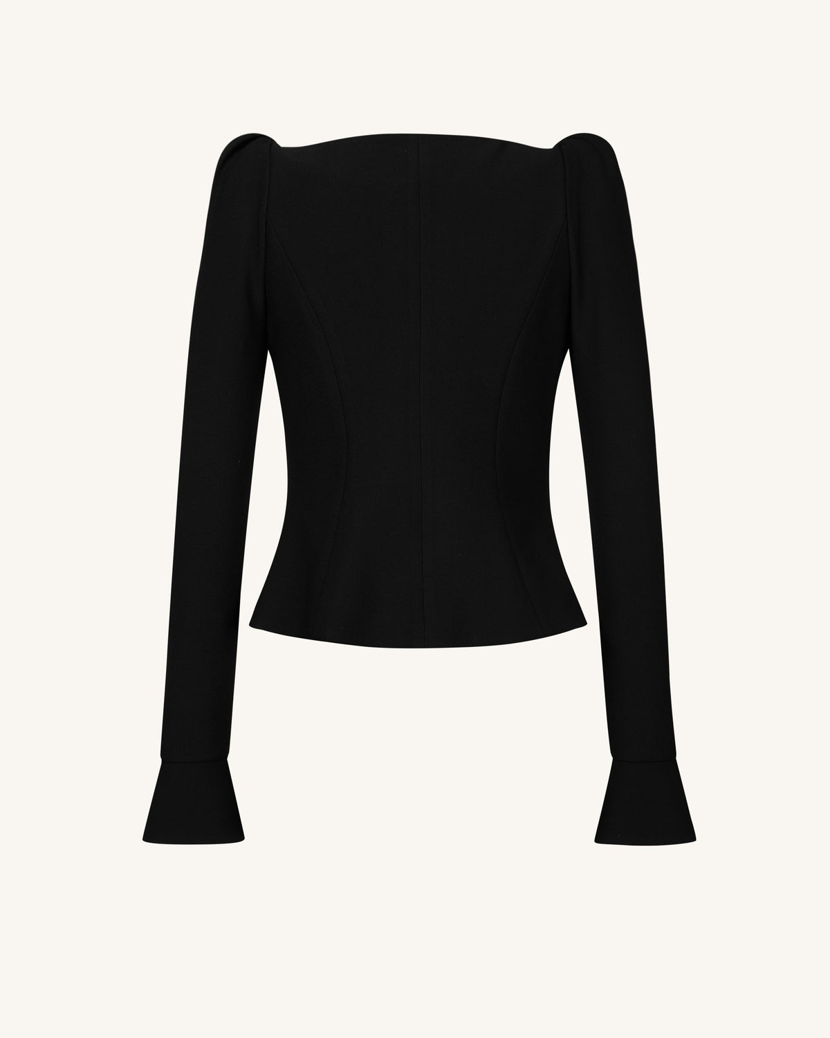Olivia Puff Shoulder Blazer - Black | JW PEI
