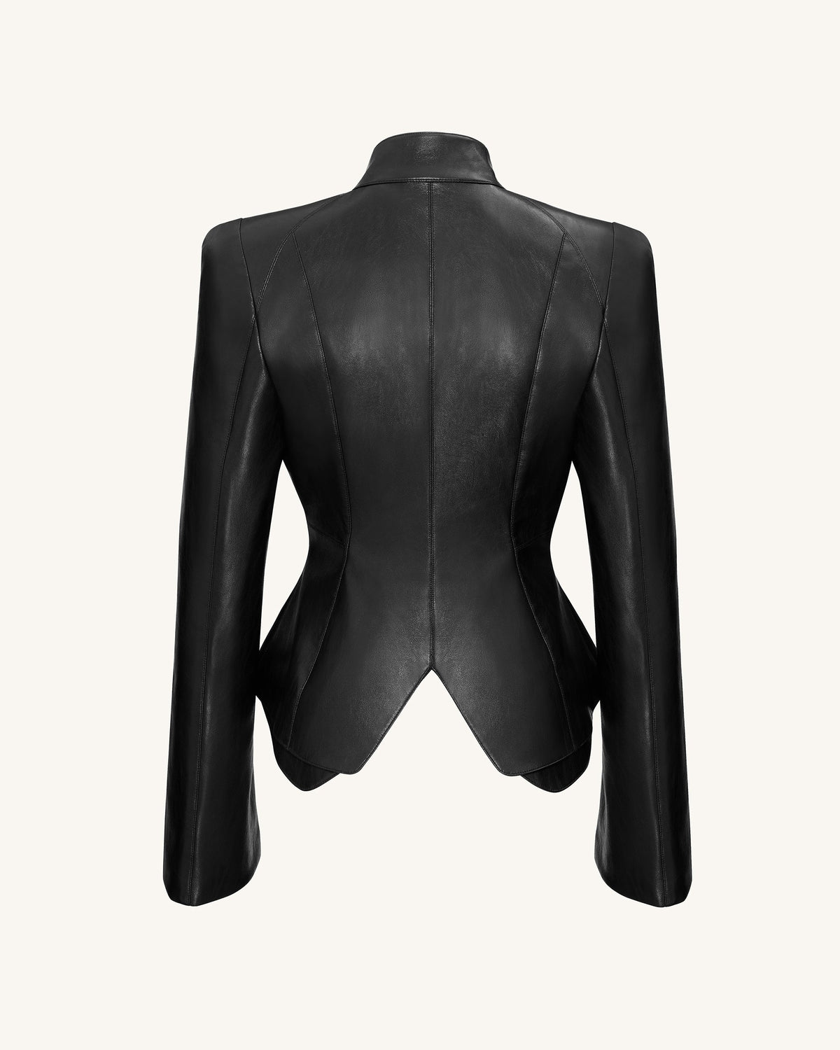 Autumn Metallic Conch PU Jacket - Black | JW PEI