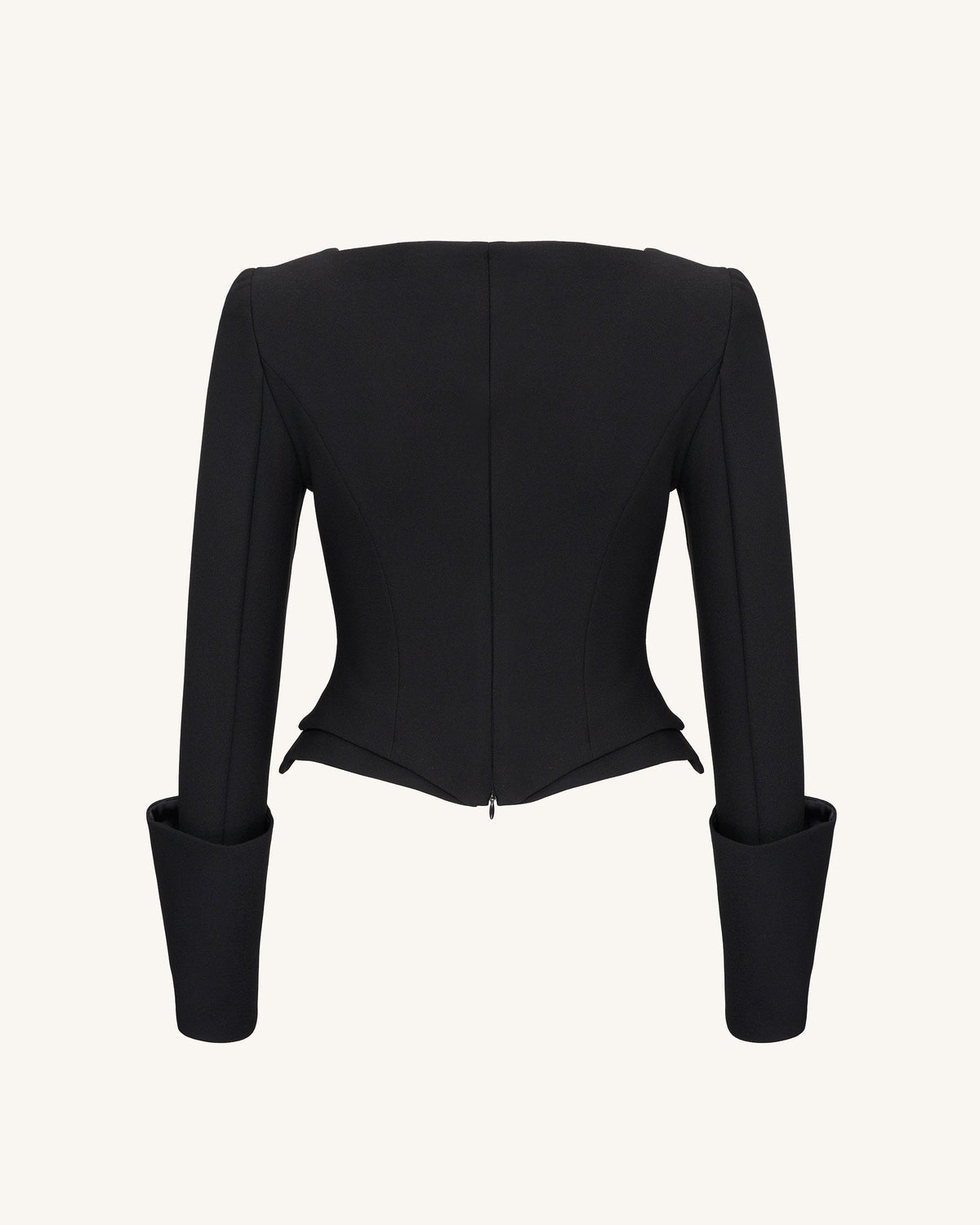 Lydia Corset-Inspired Blazer - Black | JW PEI