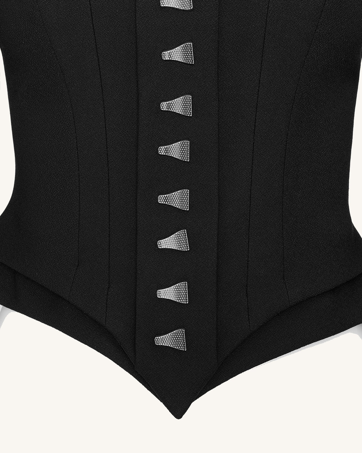 Lydia Corset-Inspired Blazer - Black | JW PEI