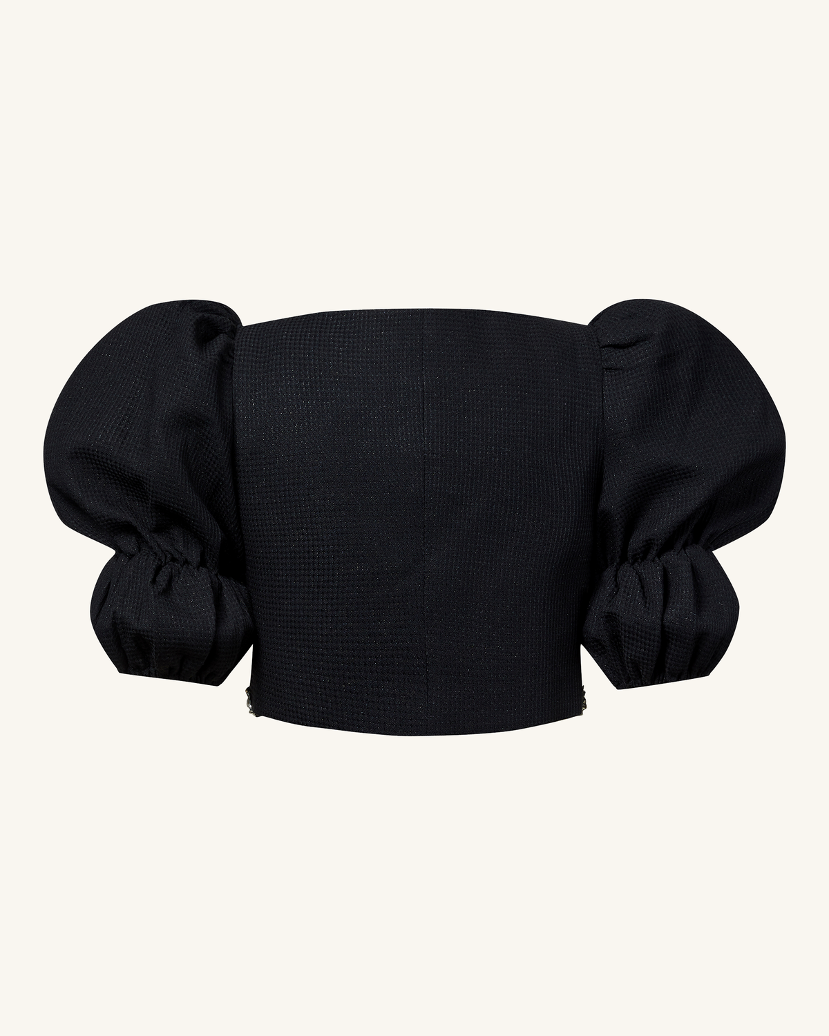 Pearl-Embellished Tweed Set - Black | JW PEI
