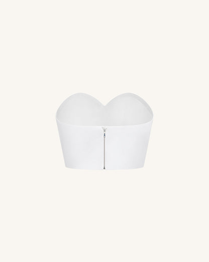 Sweetheart Bustier - White | JW PEI