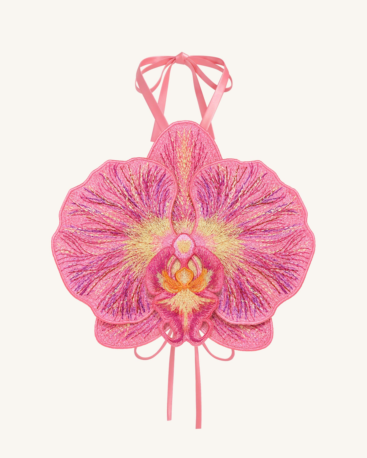 3D Orchid Halter Crop Top - Pink | JW PEI