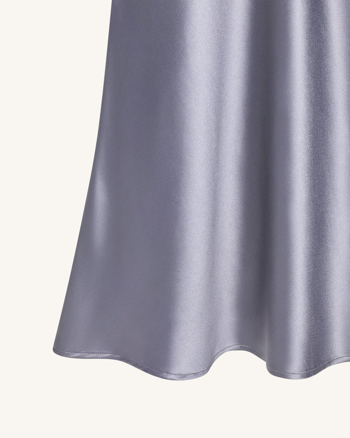 Liquid Satin Mermaid Maxi Skirt - Silver | JW PEI