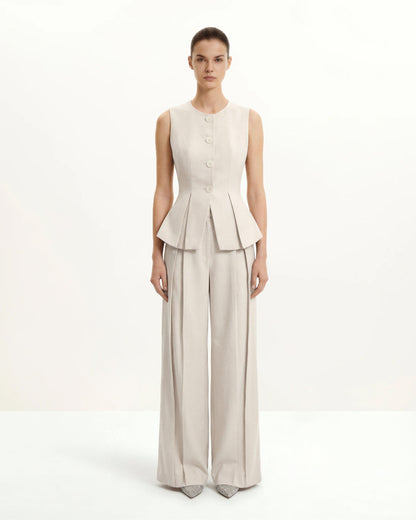 Structured Seam Round - Beige | JW PEI