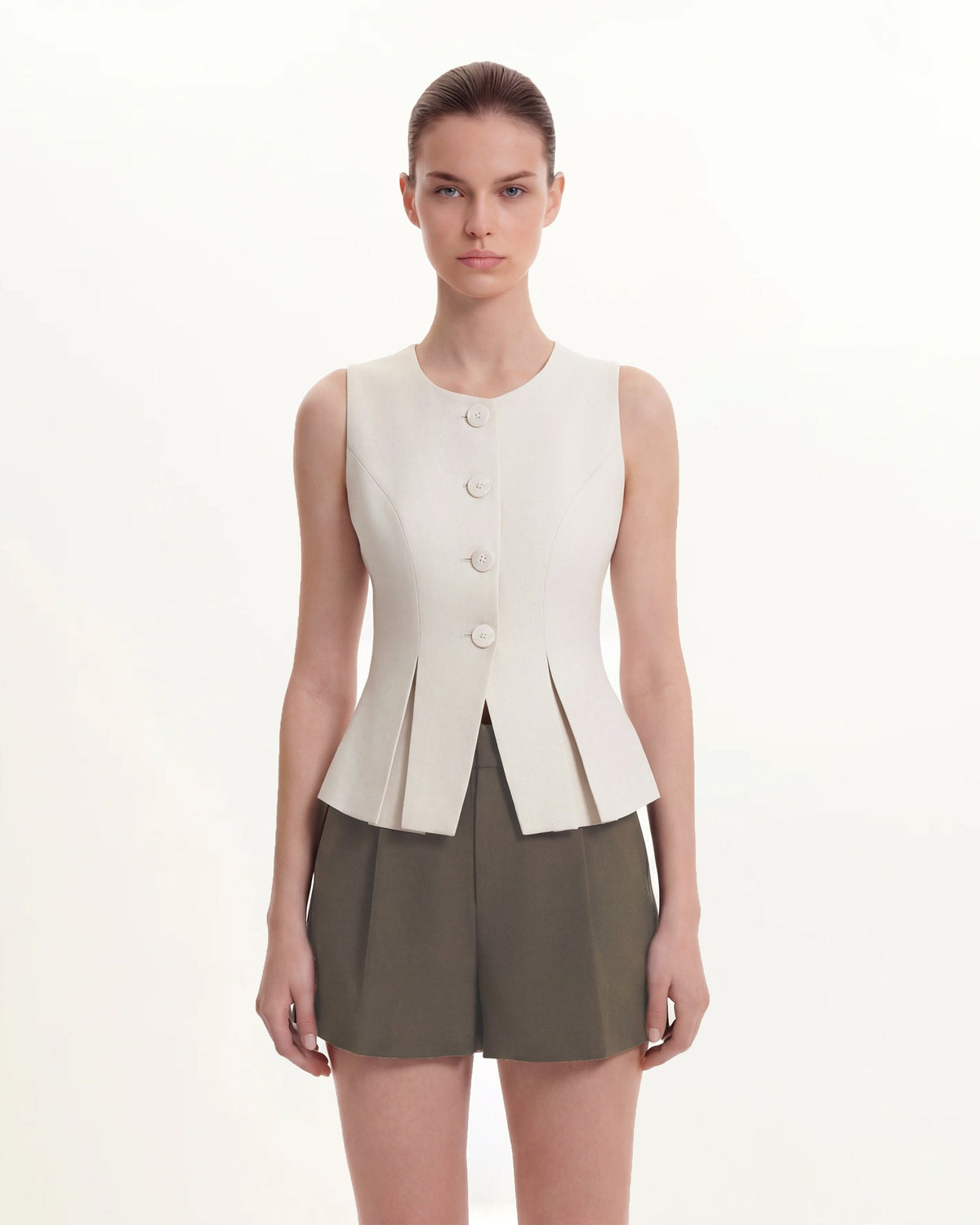 Structured Seam Round - Beige | JW PEI