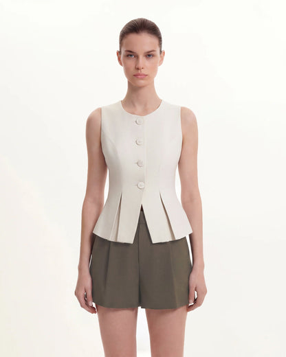 Structured Seam Round - Beige | JW PEI