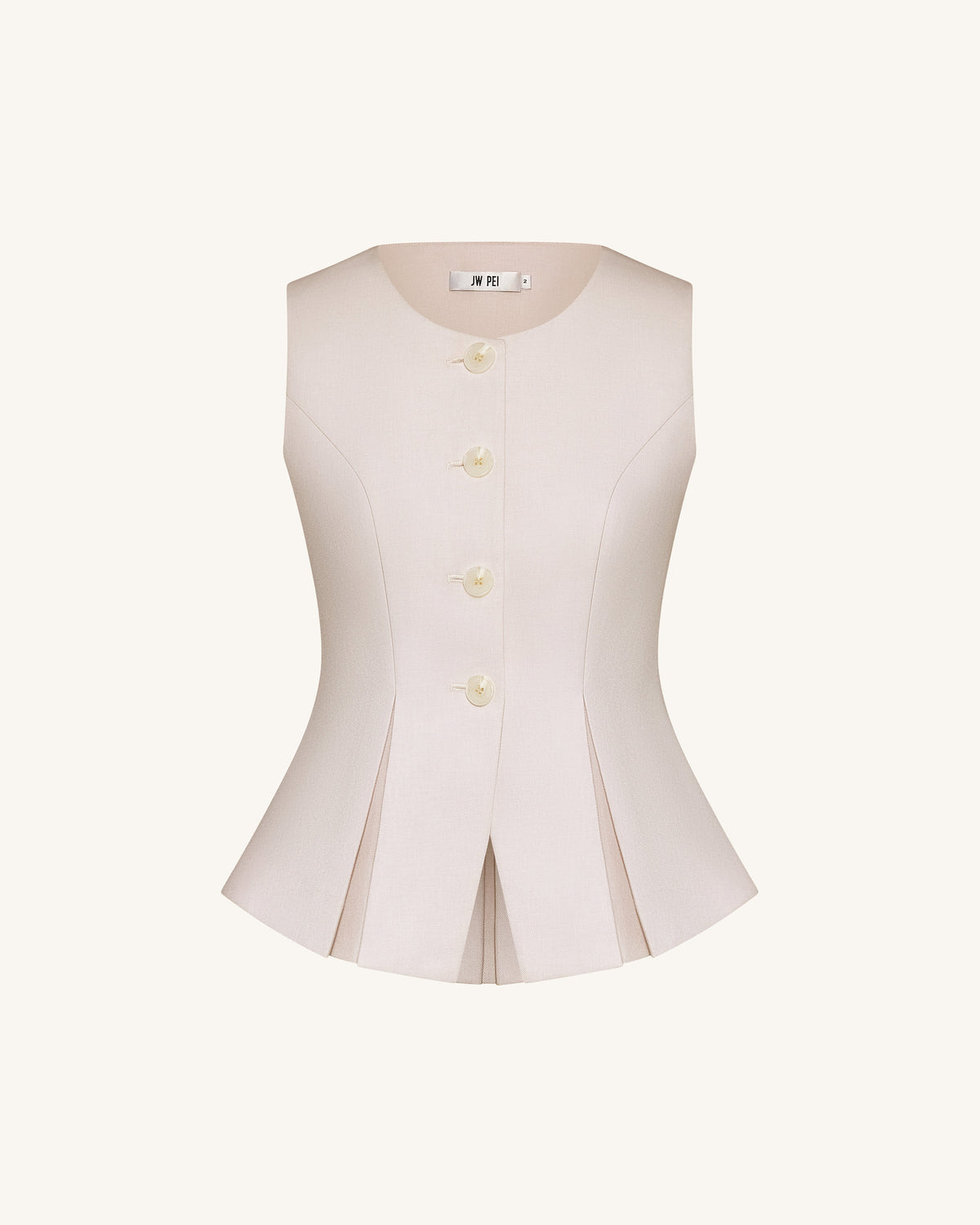 Structured Seam Round - Beige | JW PEI