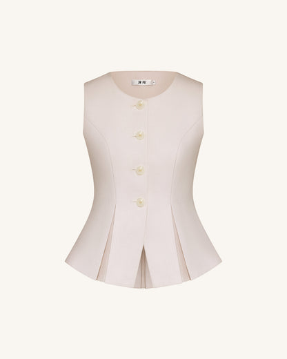 Structured Seam Round - Beige | JW PEI