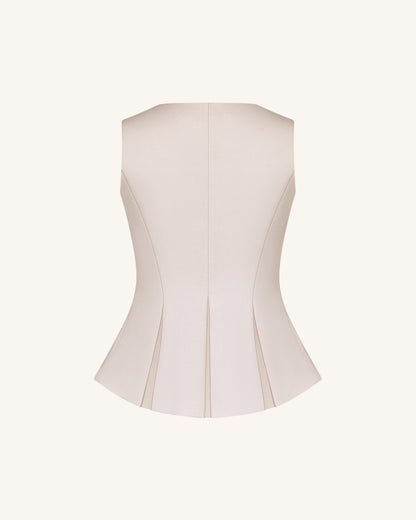 Structured Seam Round - Beige | JW PEI