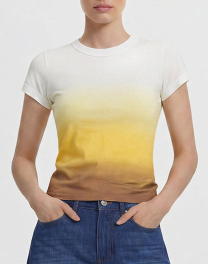 The Slacker Fade Out T-shirt - Desert Sunset | JW PEI