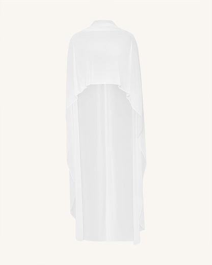 Tulle Cape Shawl - White | JW PEI