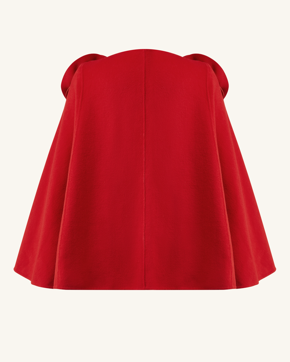 Clara Floral Applique Cape Coat - Red | JW PEI