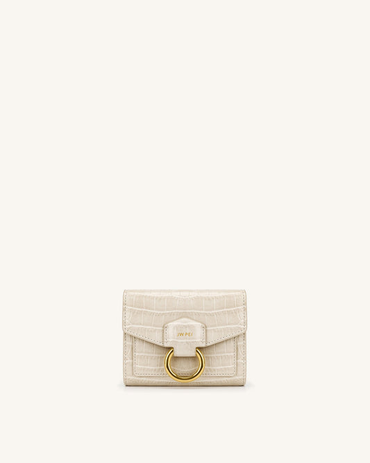 Stella Wallet - Ivory Croc | JW PEI