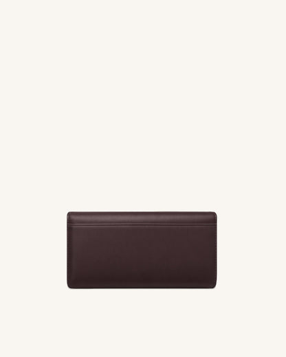 Seren Flap Long Wallet - Chestnut Black | JW PEI