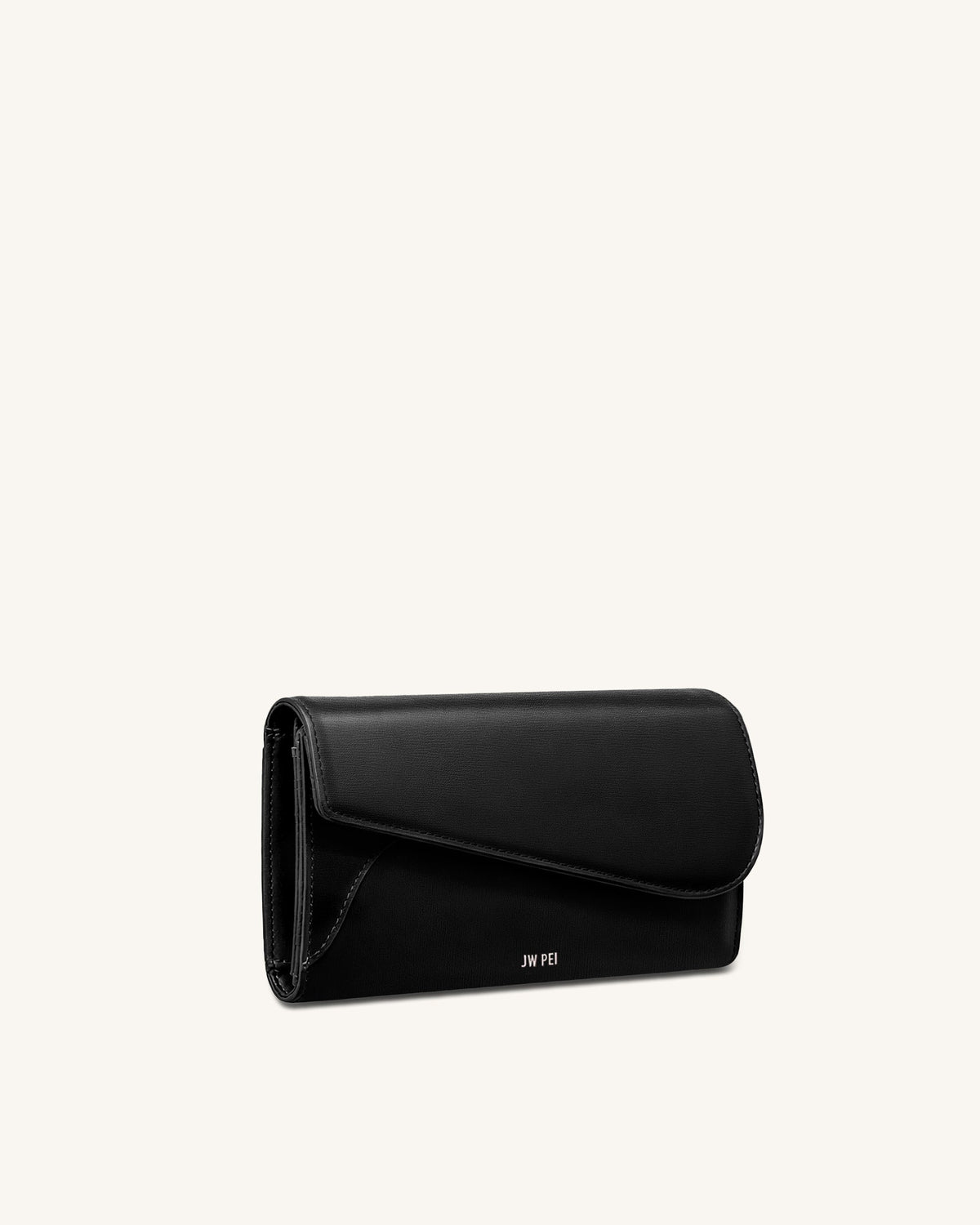 Seren Flap Long Wallet - Black | JW PEI