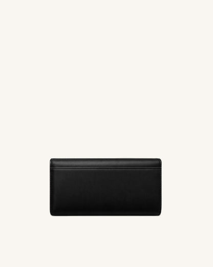 Seren Flap Long Wallet - Black | JW PEI