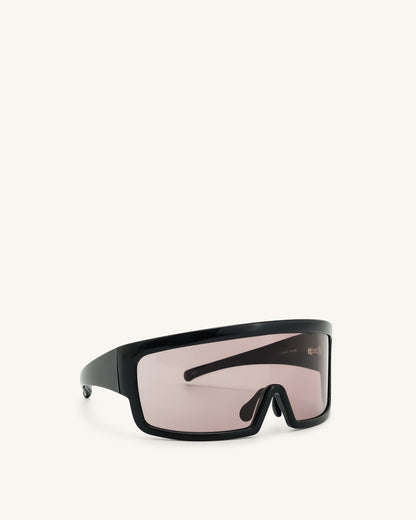 Avalynn Square Frame Sunglasses - Black | JW PEI