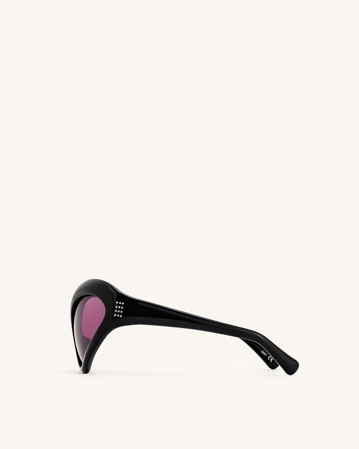 Quorra Cateye Sunglasses - Black | JW PEI