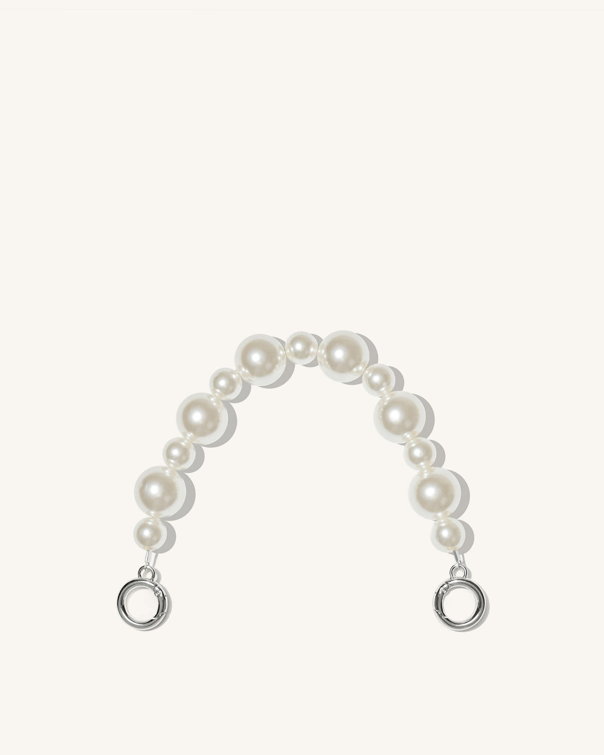 Anna Faux Pearl Chain - Silver | JW PEI