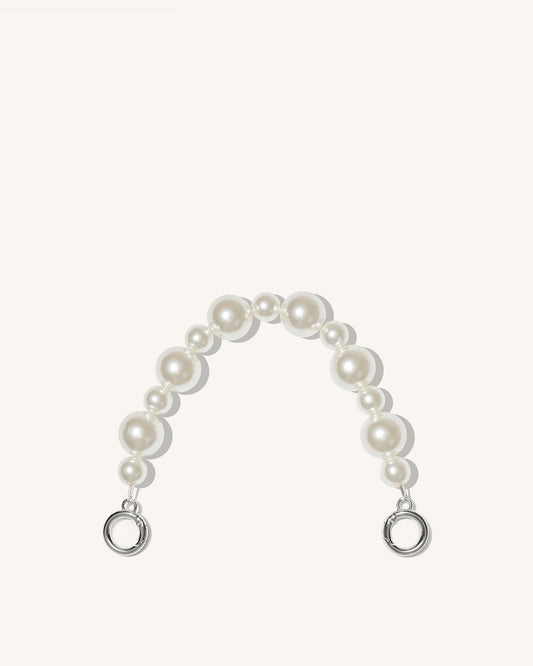 Anna Faux Pearl Chain - Silver | JW PEI