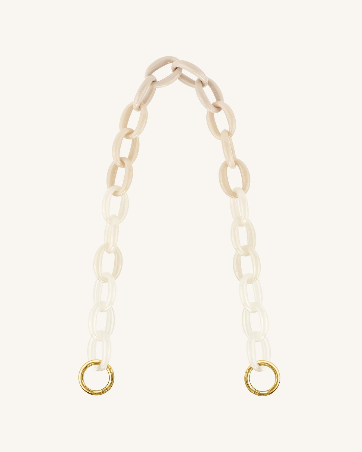 Mya Gradient Acrylic Chain Strap - Ivory | JW PEI
