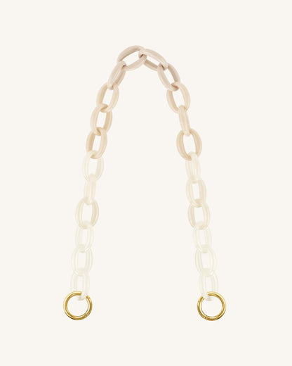 Mya Gradient Acrylic Chain Strap - Ivory | JW PEI