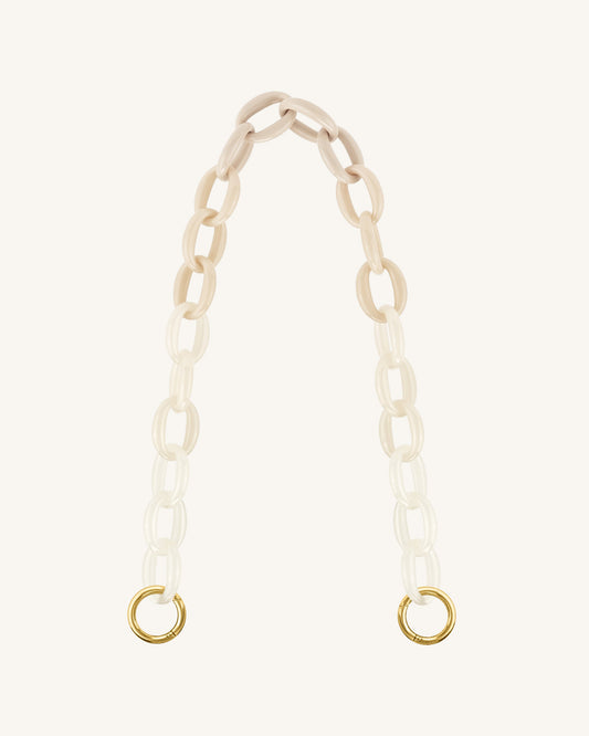 Mya Gradient Acrylic Chain Strap - Ivory | JW PEI