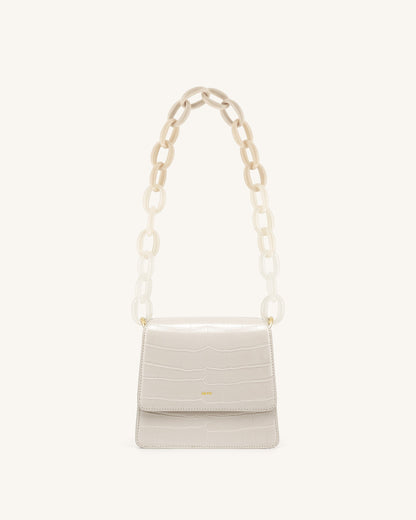 Mya Gradient Acrylic Chain Strap - Ivory | JW PEI