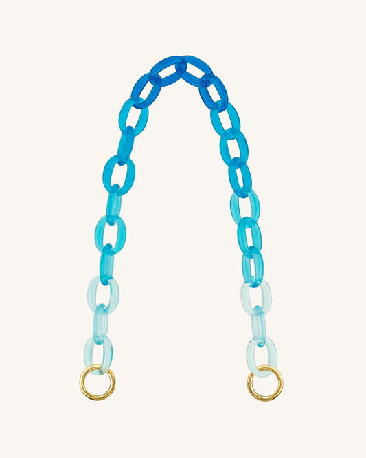 Mya Gradient Acrylic Chain Strap - Blue | JW PEI