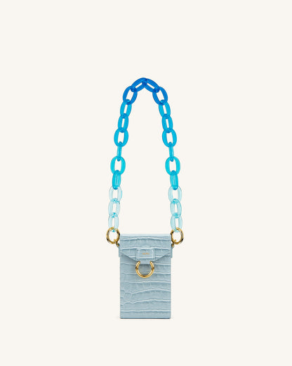 Mya Gradient Acrylic Chain Strap - Blue | JW PEI