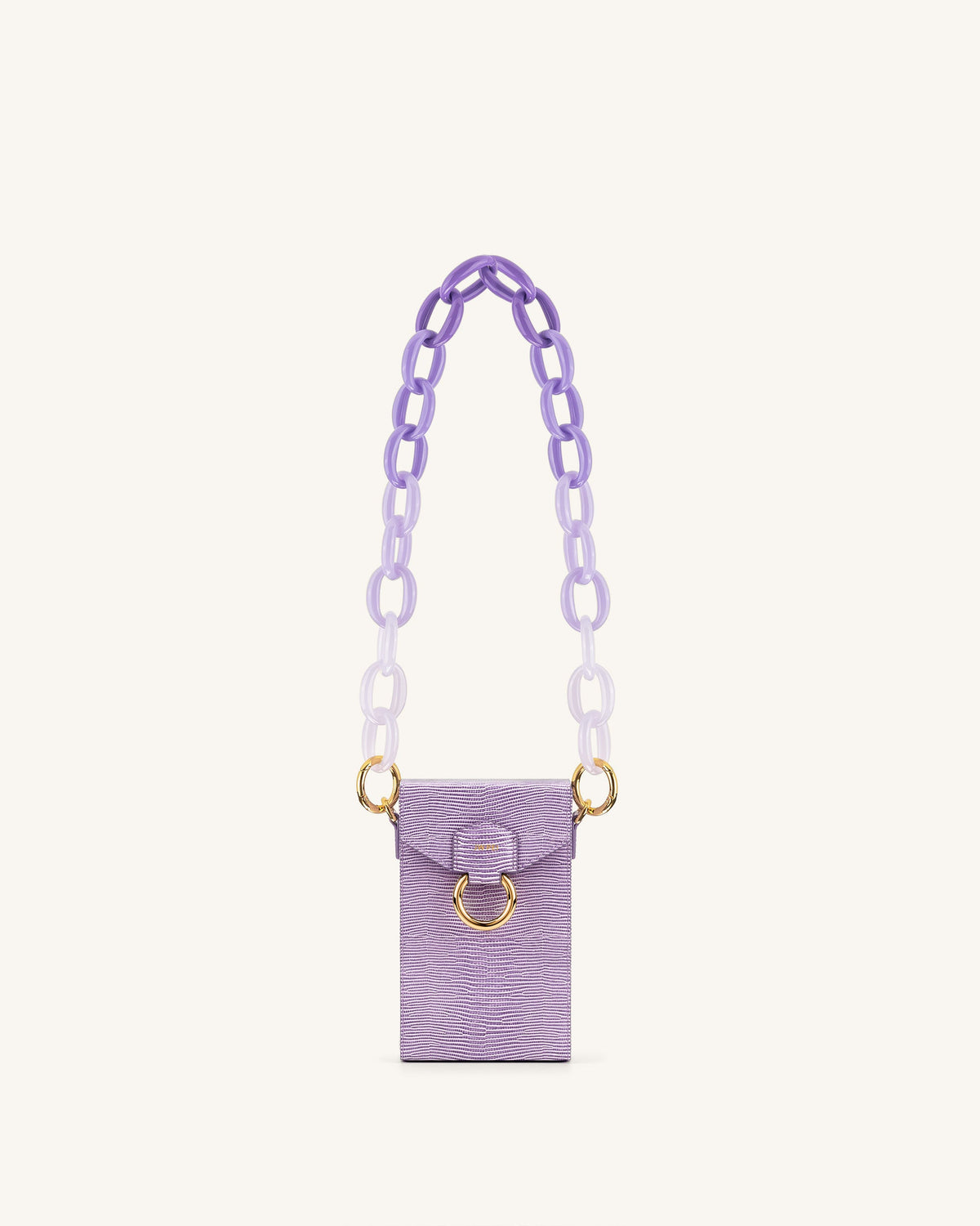 Mya Gradient Acrylic Chain Strap - Purple | JW PEI