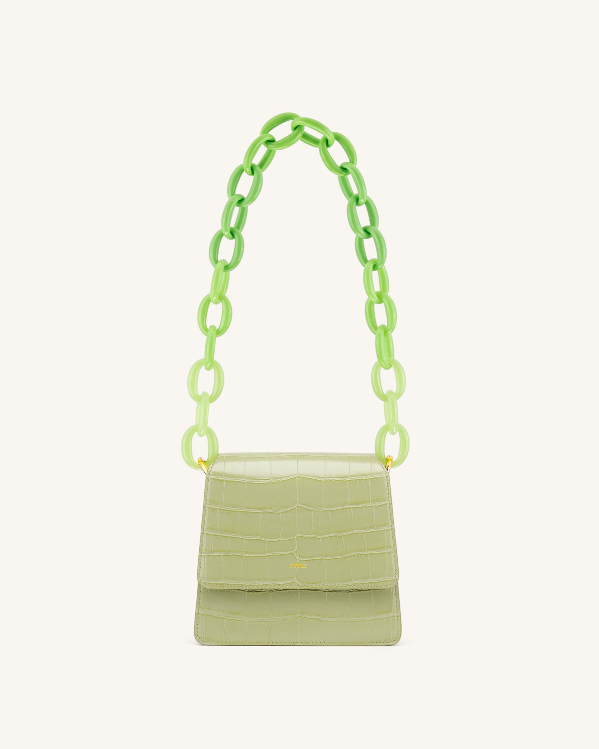 Mya Gradient Acrylic Chain Strap - Green | JW PEI