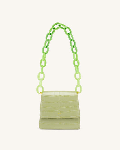 Mya Gradient Acrylic Chain Strap - Green | JW PEI
