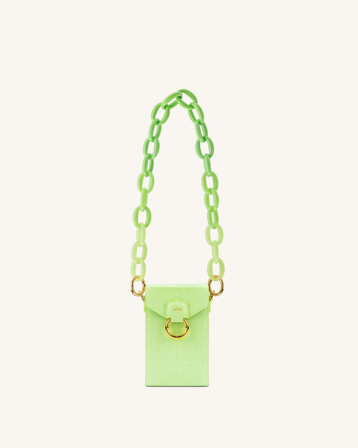 Mya Gradient Acrylic Chain Strap - Green | JW PEI