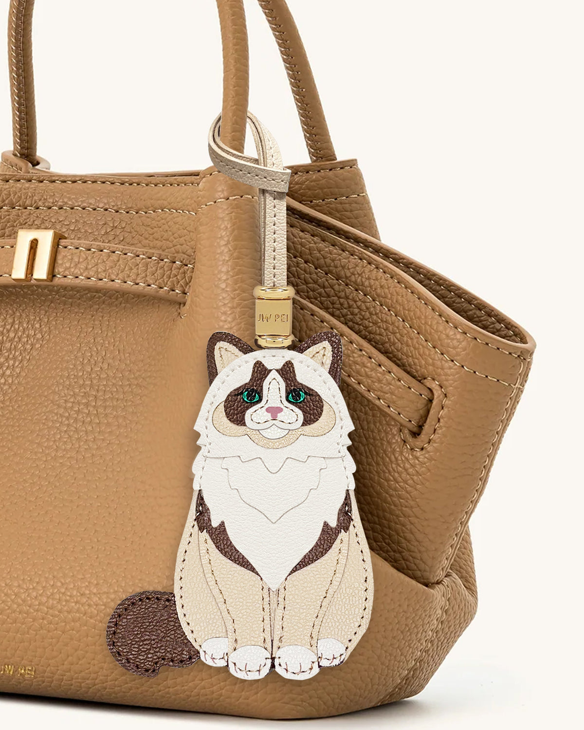 Ragdoll Cat Bag Charm - Beige | JW PEI