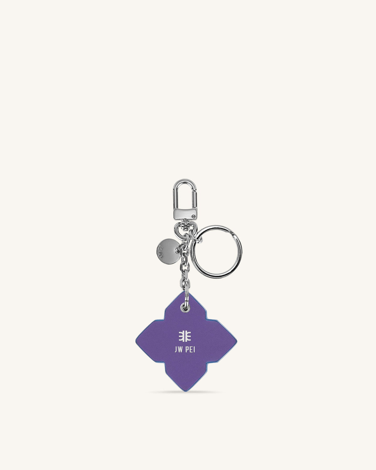 Rhombus Bag Charm And Key Holder - Purple & Classic Blue | JW PEI