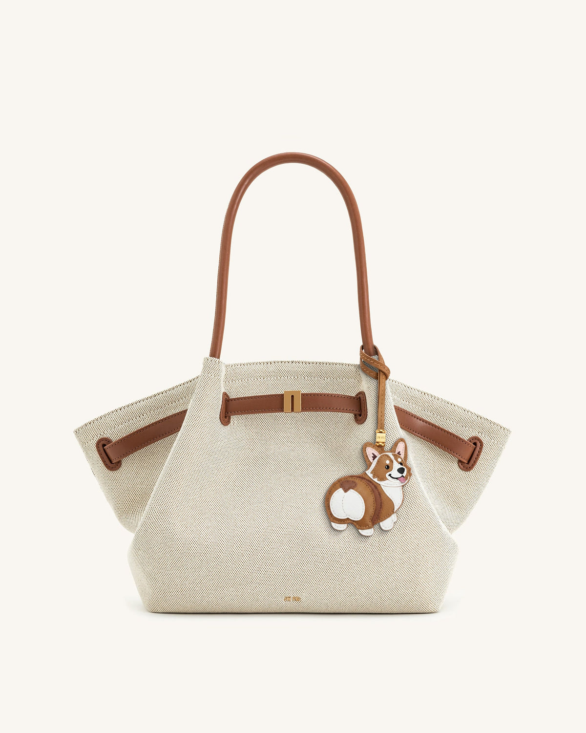 Corgi Bag Charm - Tan Multi | JW PEI