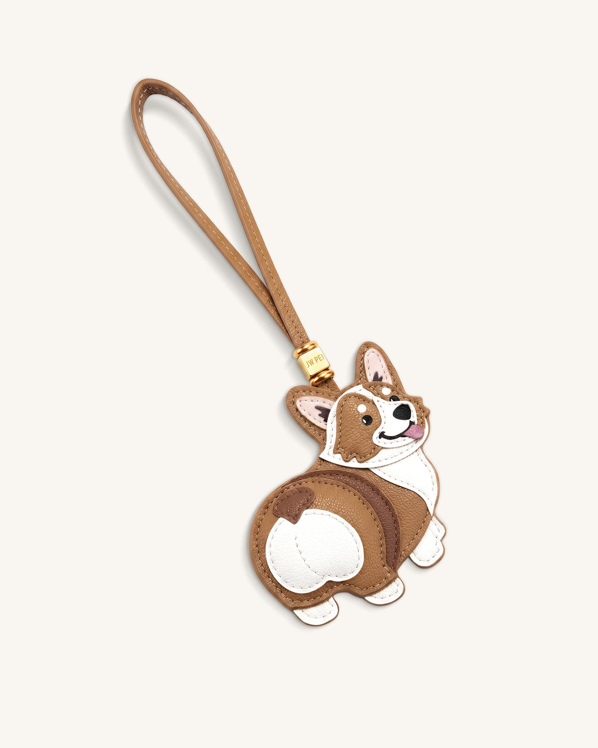 Corgi Bag Charm - Tan Multi | JW PEI