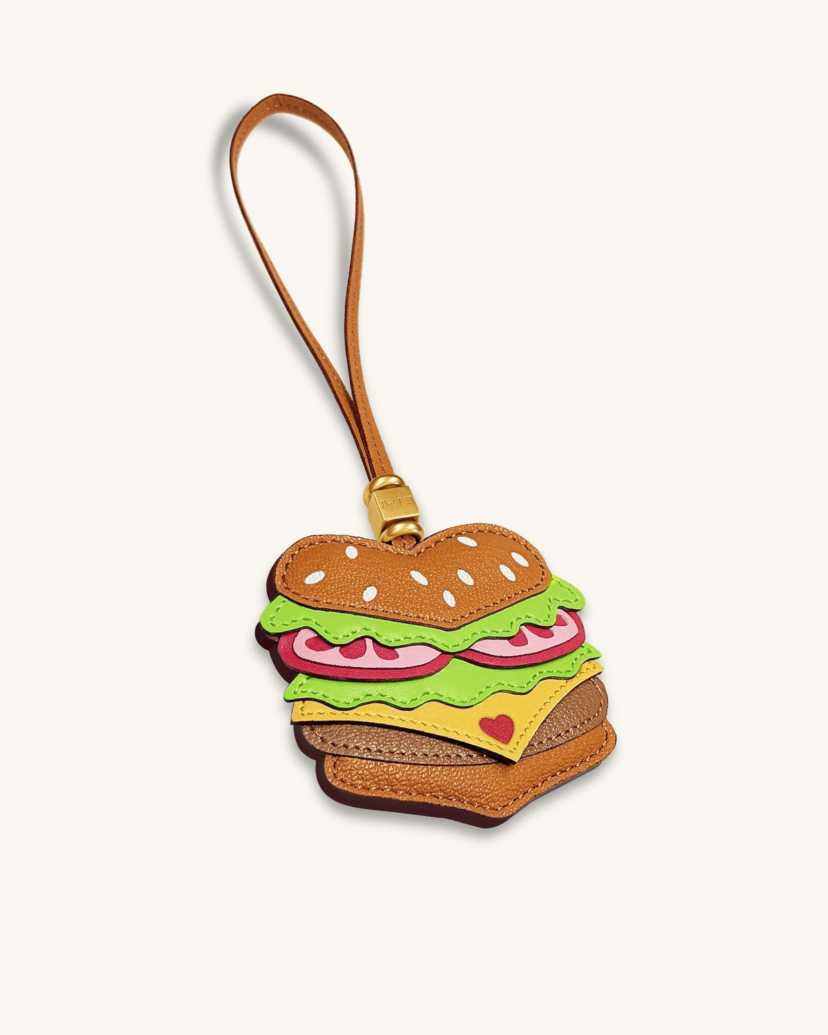 Burger Bag Charm - Brown | JW PEI