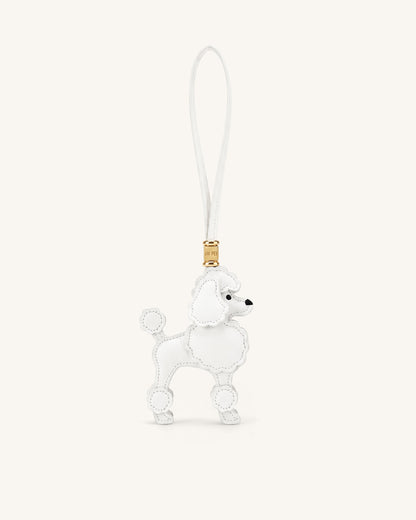 Poodle Bag Charm - White | JW PEI