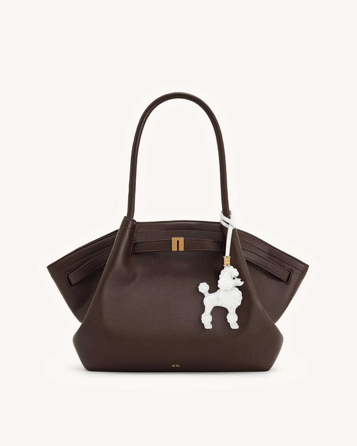 Poodle Bag Charm - White | JW PEI