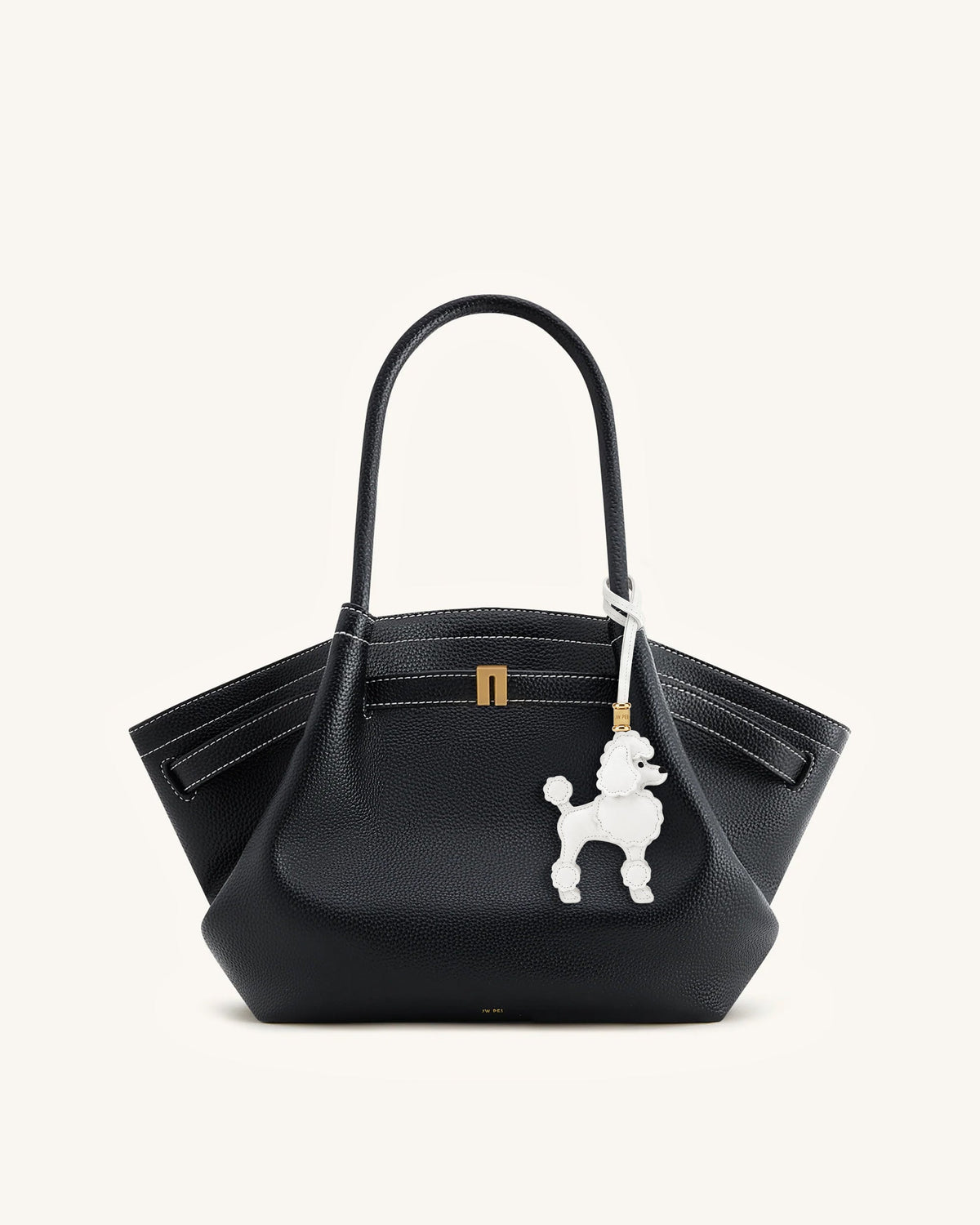 Poodle Bag Charm - White | JW PEI