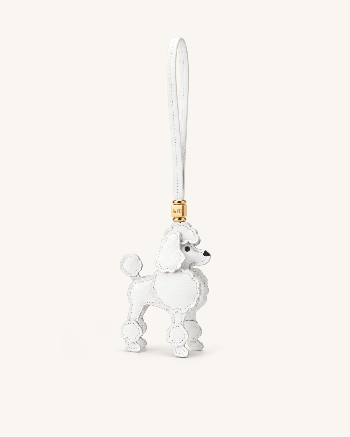 Poodle Bag Charm - White | JW PEI