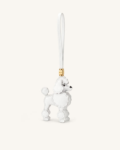 Poodle Bag Charm - White | JW PEI