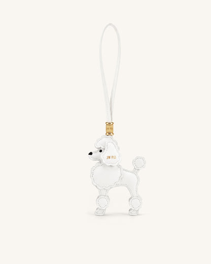 Poodle Bag Charm - White | JW PEI