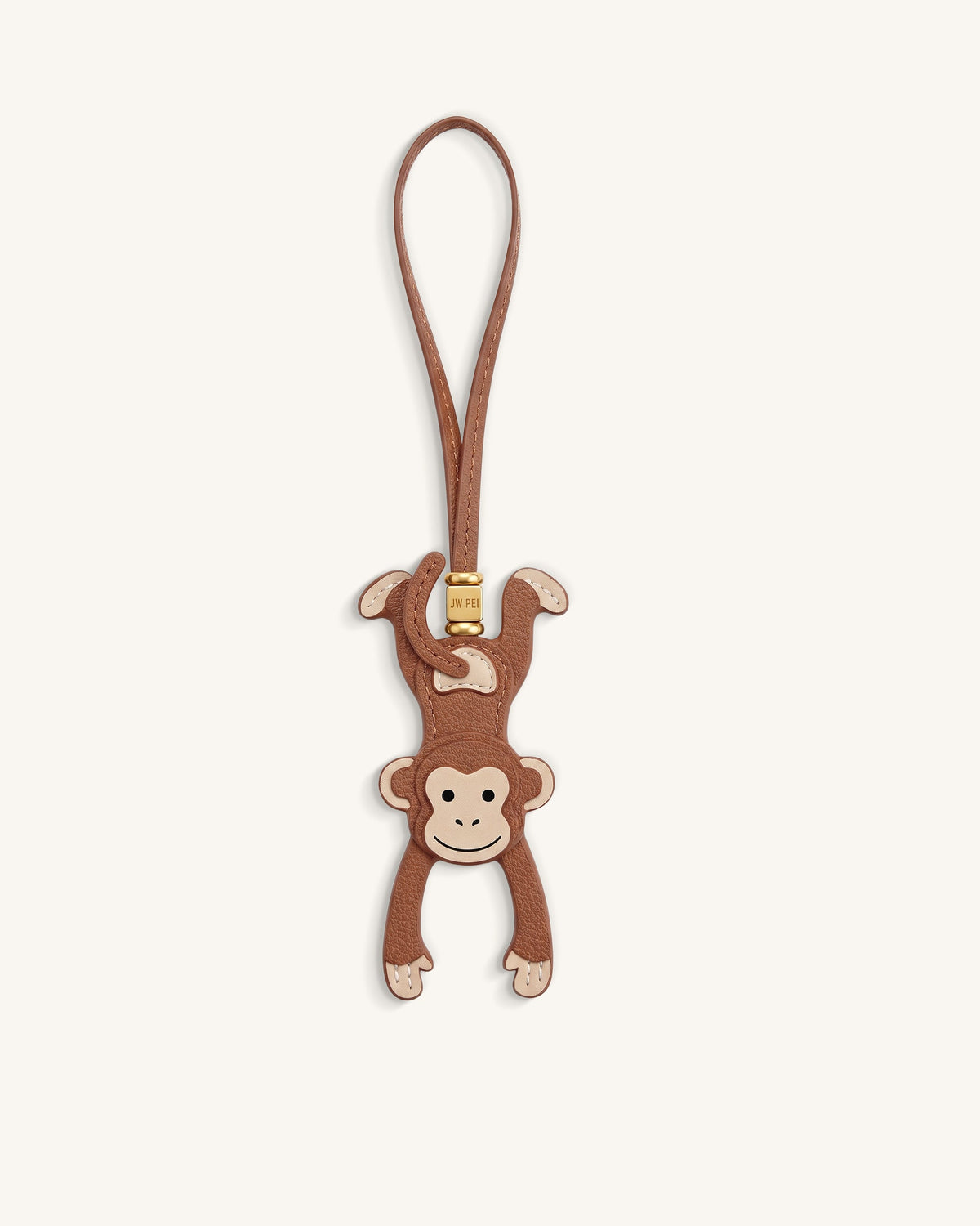 Hanging Monkey Bag Charm - Brown | JW PEI