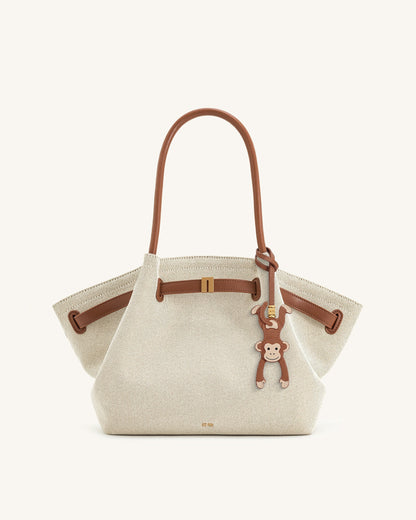 Hanging Monkey Bag Charm - Brown | JW PEI