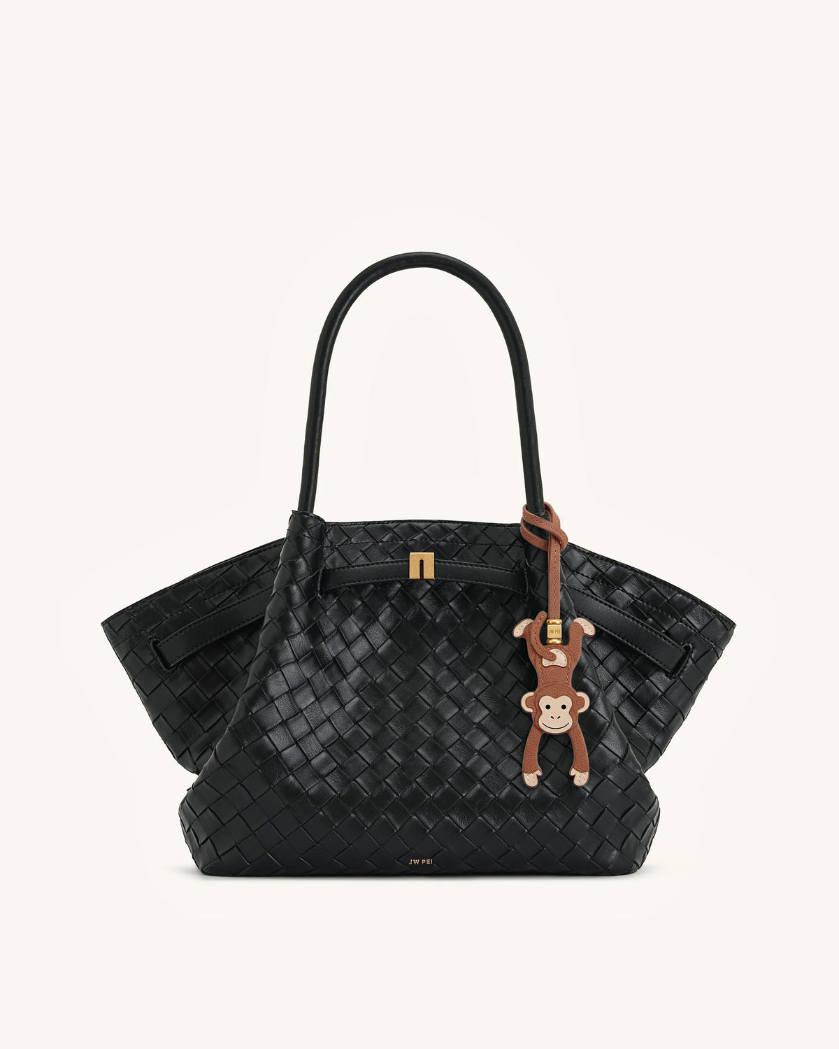 Hanging Monkey Bag Charm - Brown | JW PEI