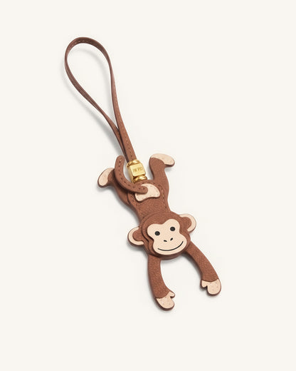 Hanging Monkey Bag Charm - Brown | JW PEI